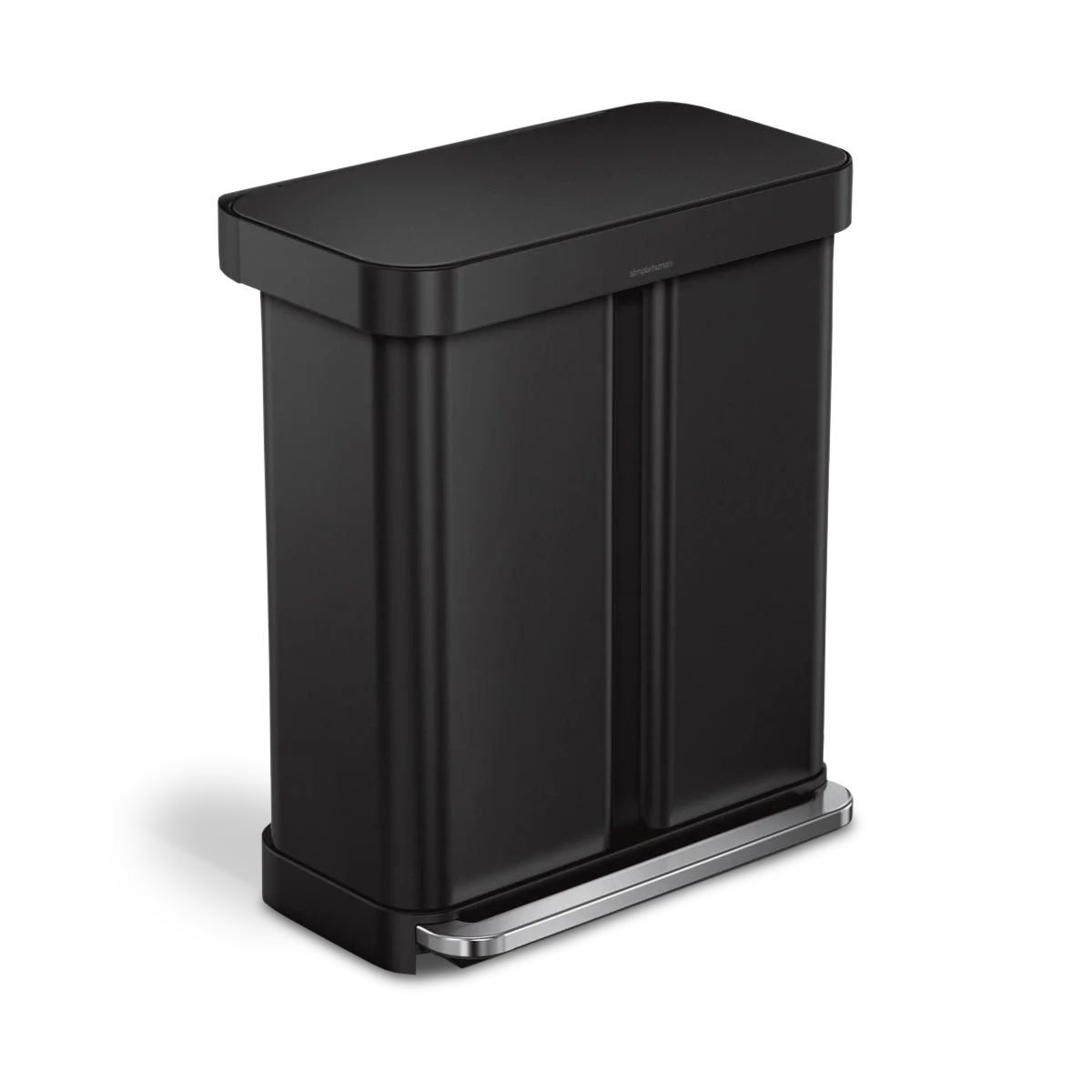 58L Dual Compartment Rectangular Step Can with Liner Pocket - Image 6