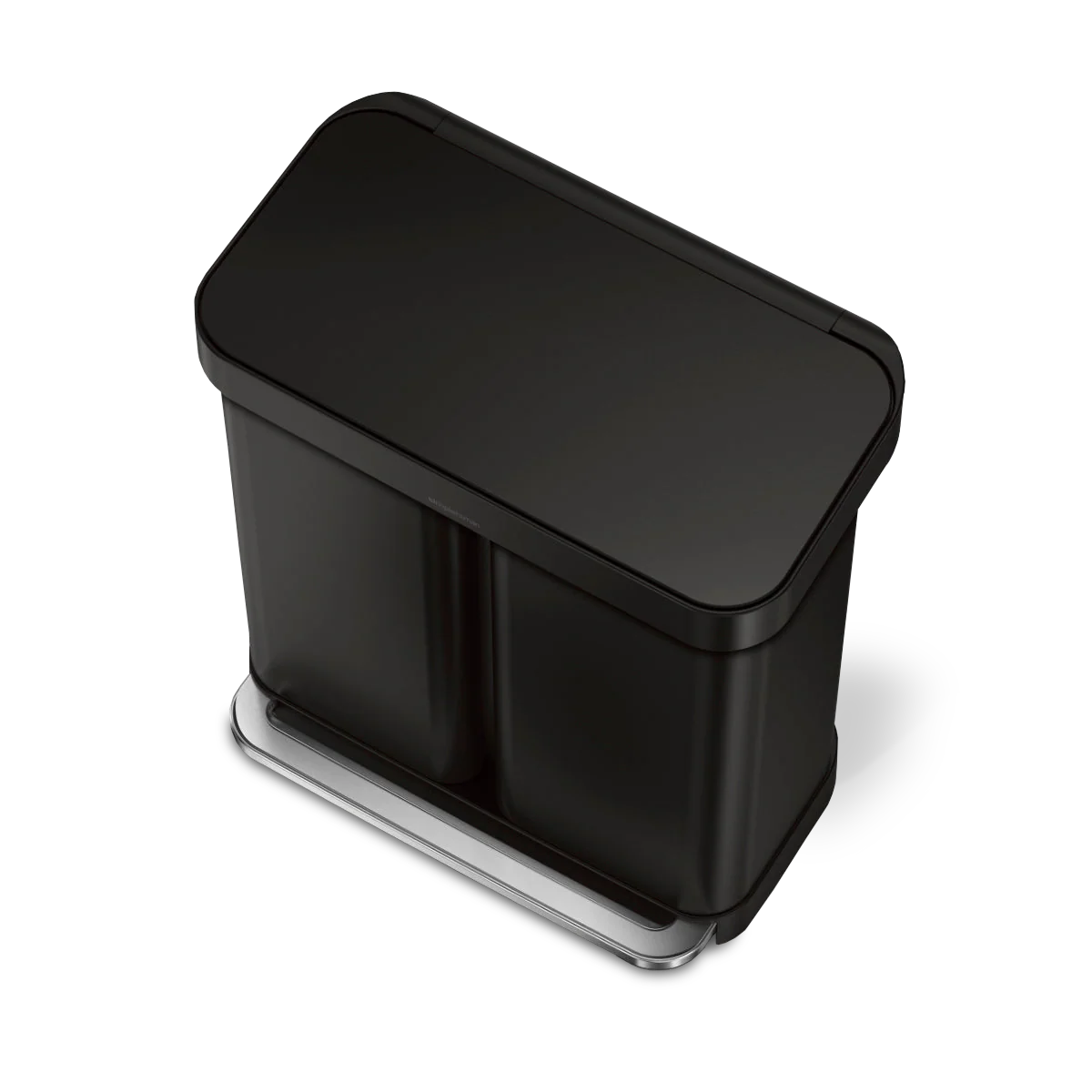 58L Dual Compartment Rectangular Step Can with Liner Pocket - Image 9